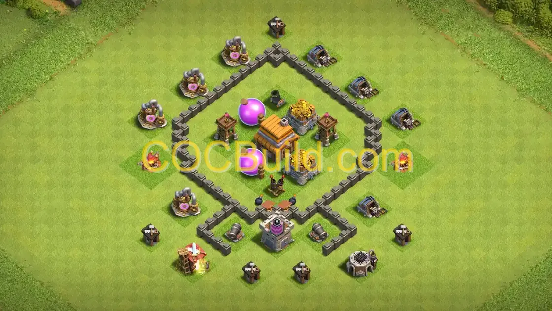 Town Hall Level 4 Farming Base