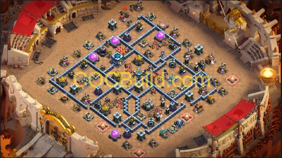 Town Hall Level 13 WAR / CWL Base