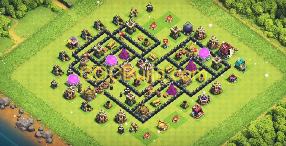 Town Hall Level 8 Farming Base