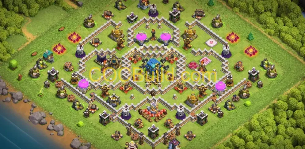 Town Hall Level 12 Anti 2 Star Base