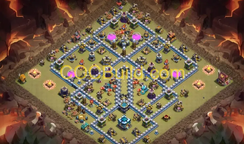 Town Hall Level 13 WAR / CWL Base