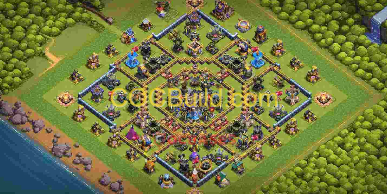 Town Hall Level 18 Hybrid Base