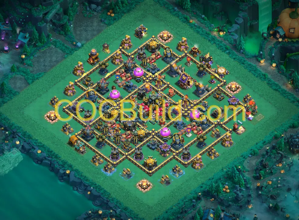 Town Hall Level 18 Hybrid Base