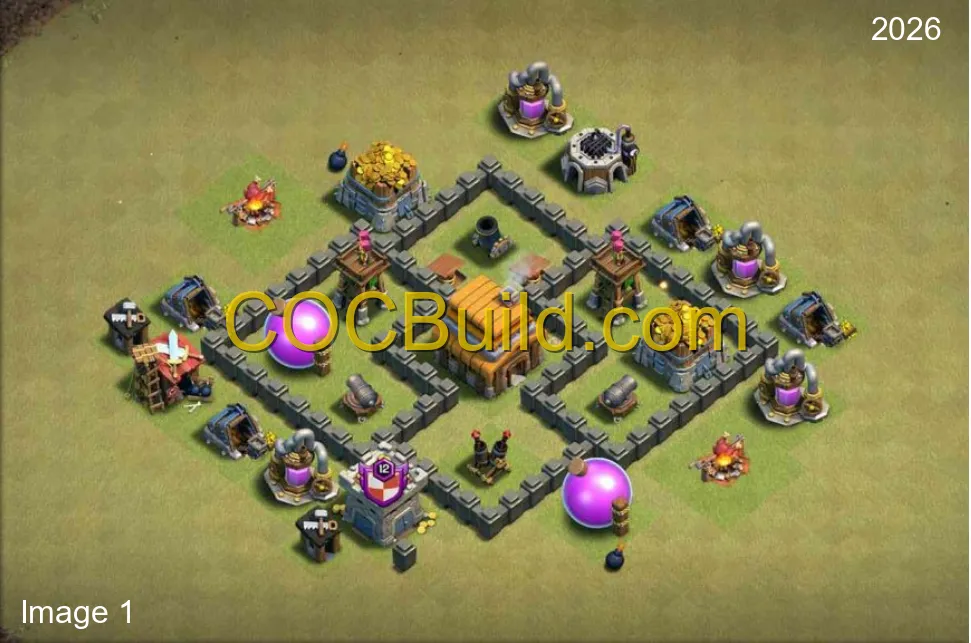 Town Hall Level 4 WAR / CWL Base