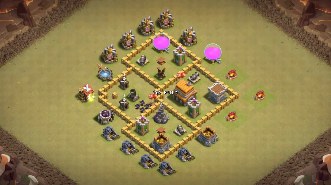TH5 Farming Base Layout