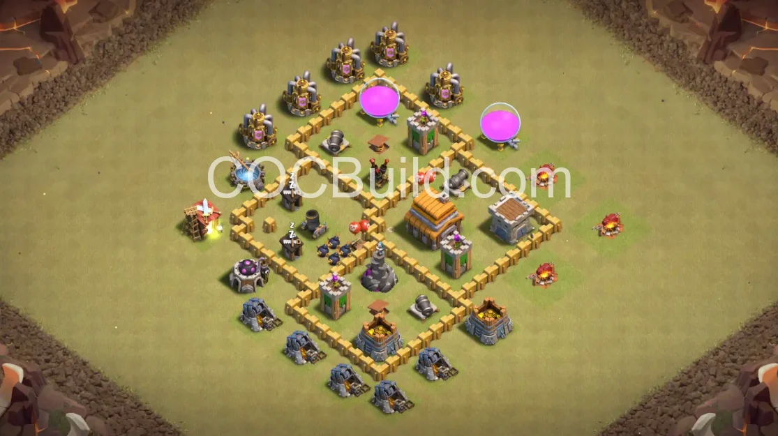 TH4 Farming Base Layout