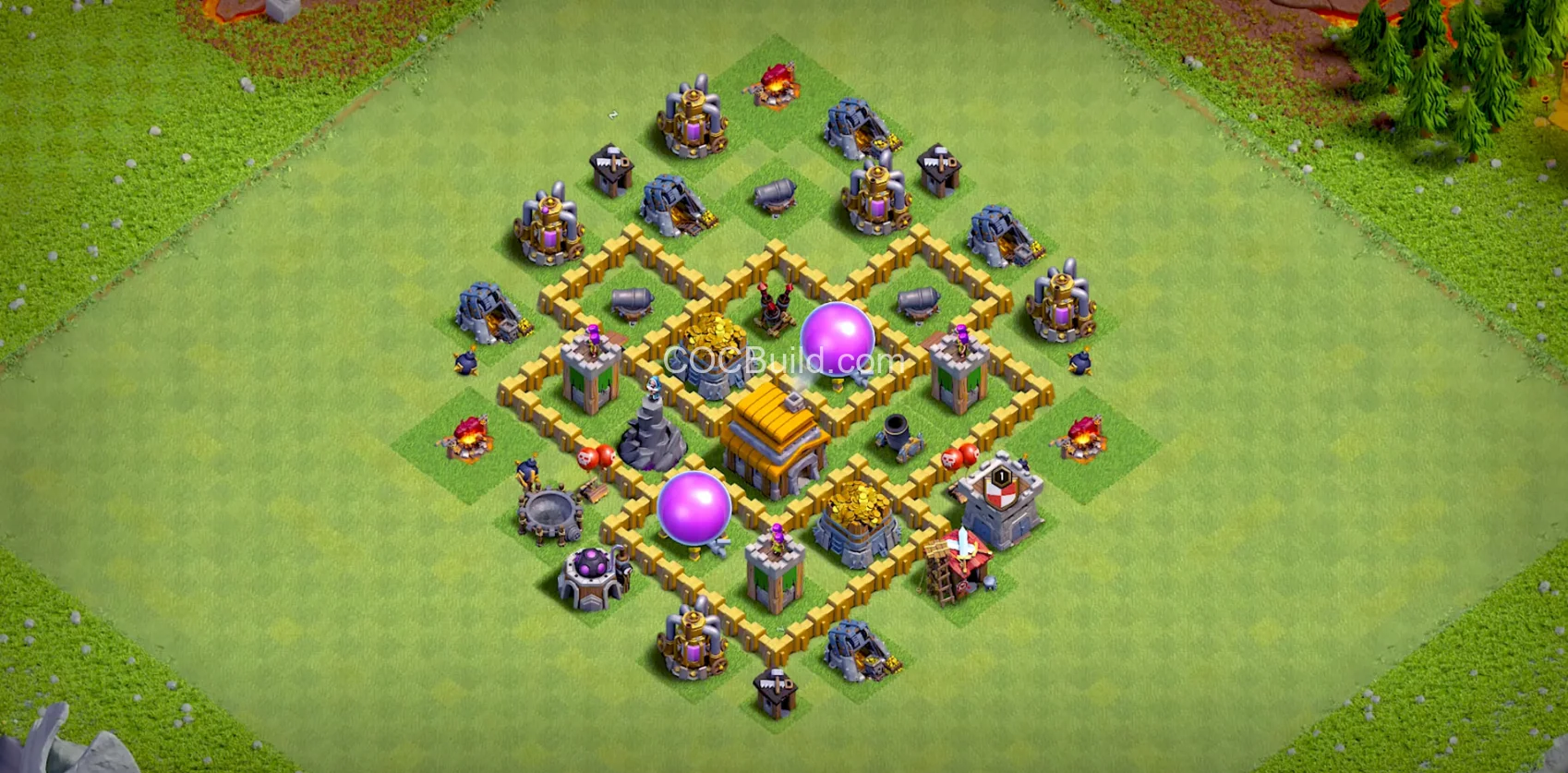 TH5 Meilleur hôtel de ville 5 Base hybride base layout