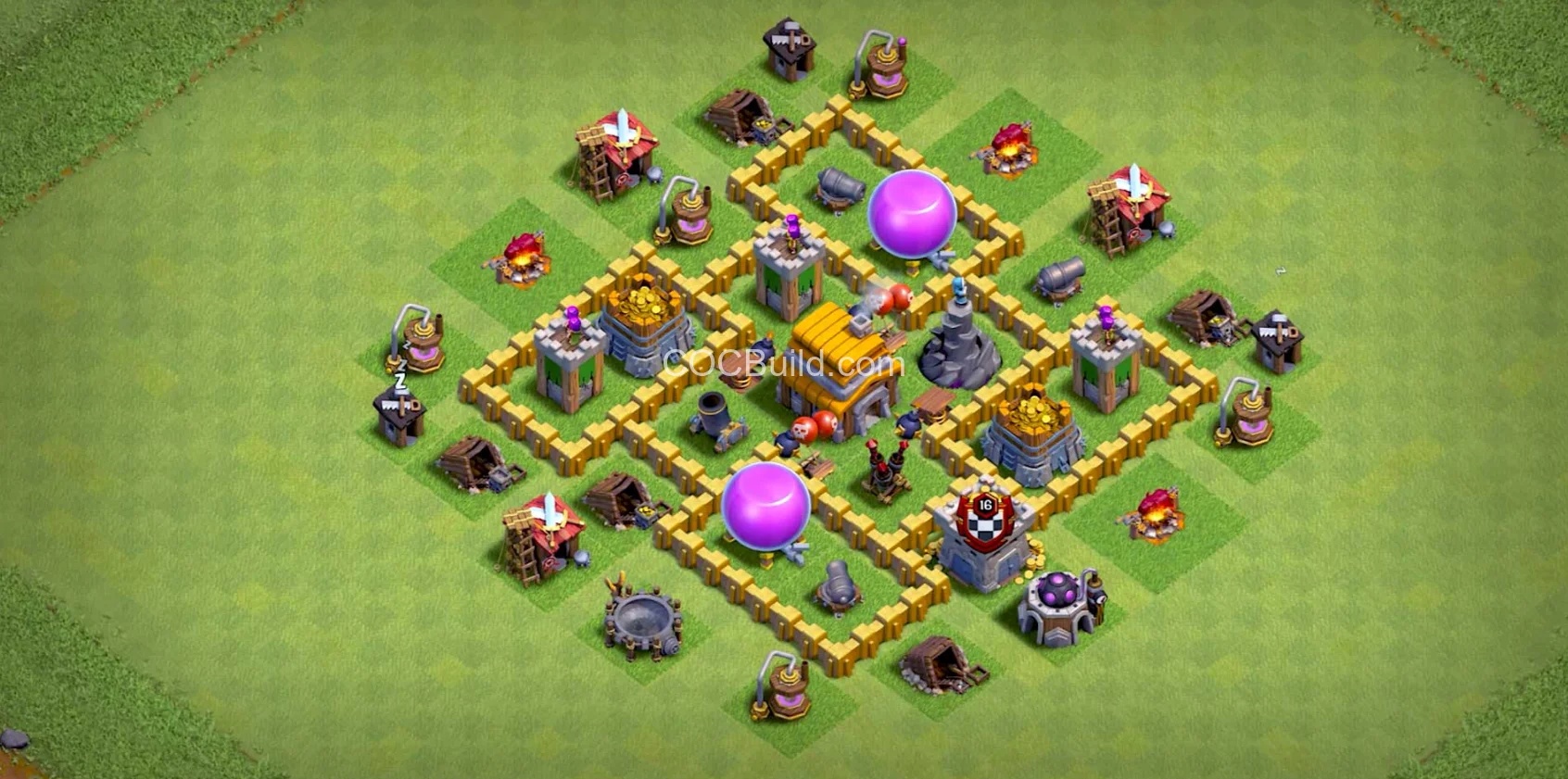TH5 Aménagement de la base hybride de l'hôtel de ville 5 base layout