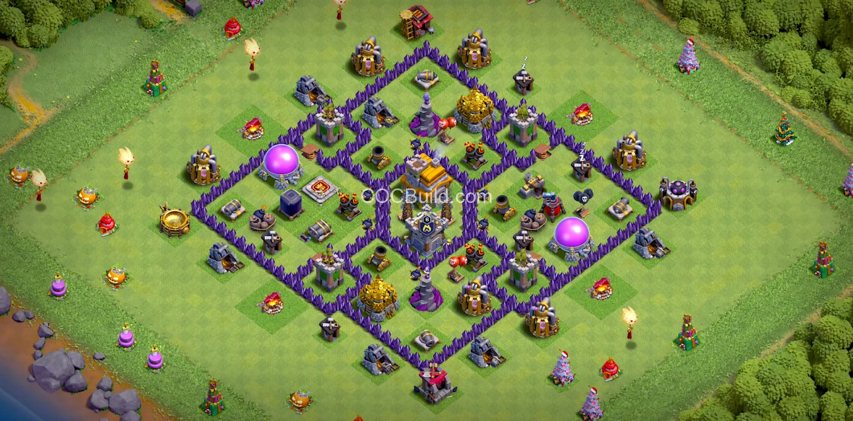 TH7 Town Hall 7 Hybrid Base Layout base layout