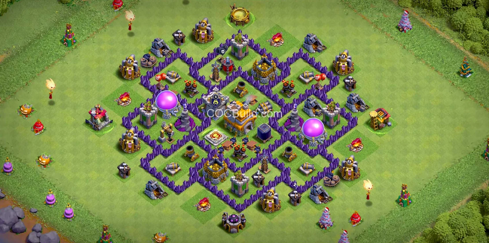 TH7 Town Hall 7 Hybrid Base Layout base layout
