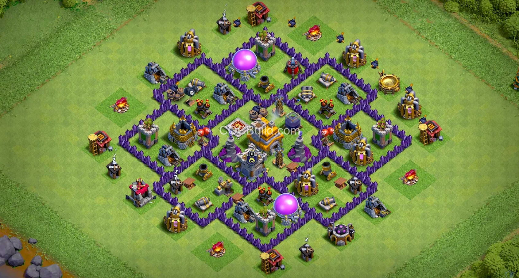 TH7 Town Hall 7 Hybrid Base Layout base layout