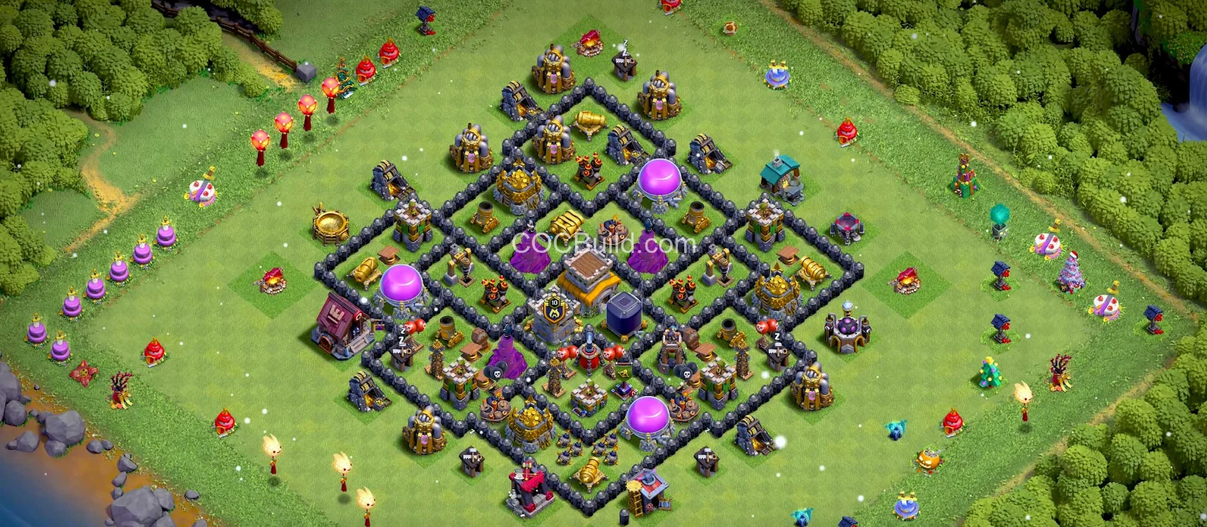 TH8 Town Hall 8 Hybrid Base Layout base layout