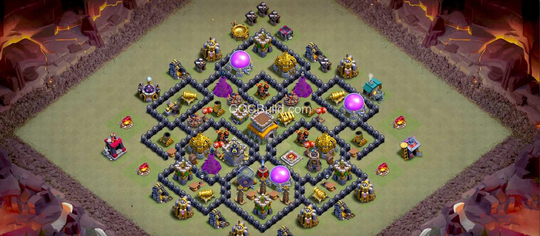 TH8 Town Hall 8 War Base Layout base layout
