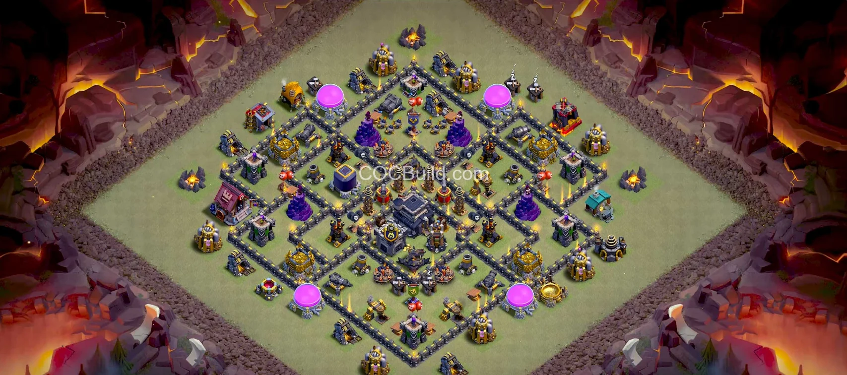 TH8 Rathaus 8 Kriegsbasis Layout base layout