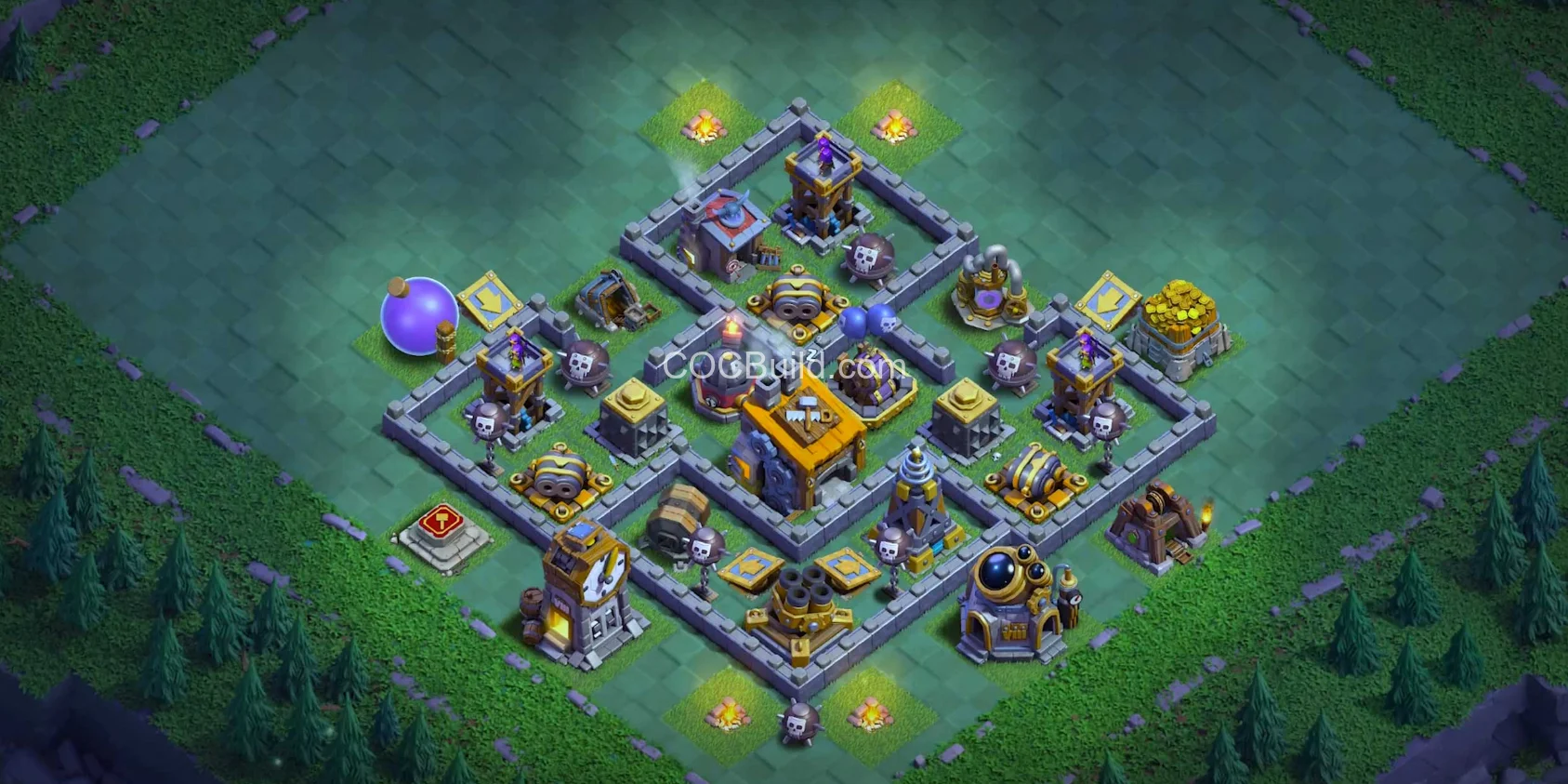 BH8 Builder Hall 8 Defence Base Layout base layout
