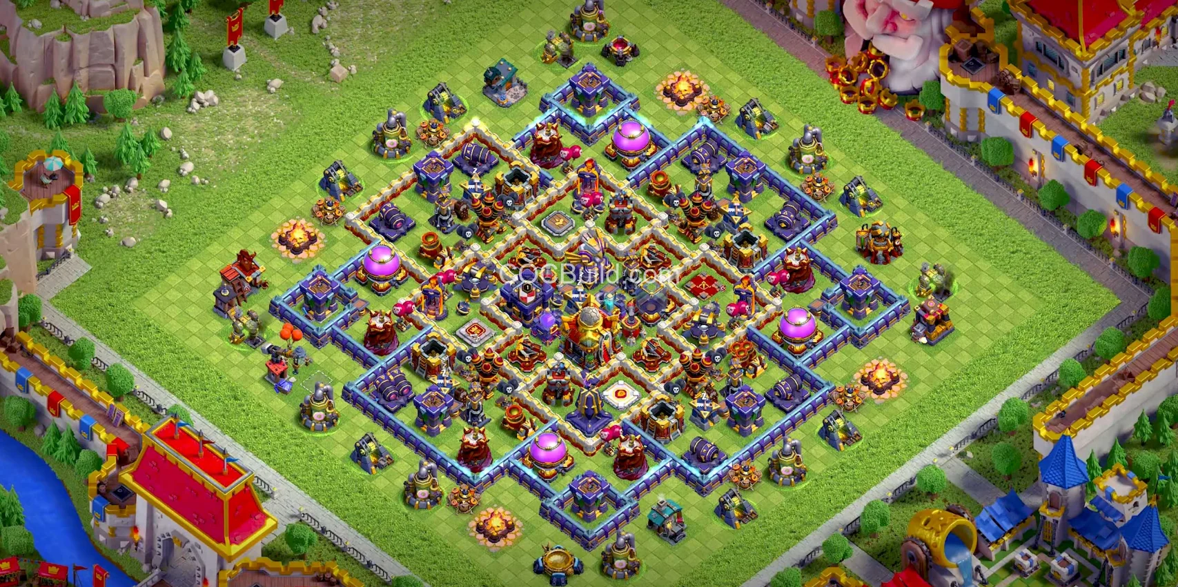 TH16 Hôtel de ville 16, base hybride base layout
