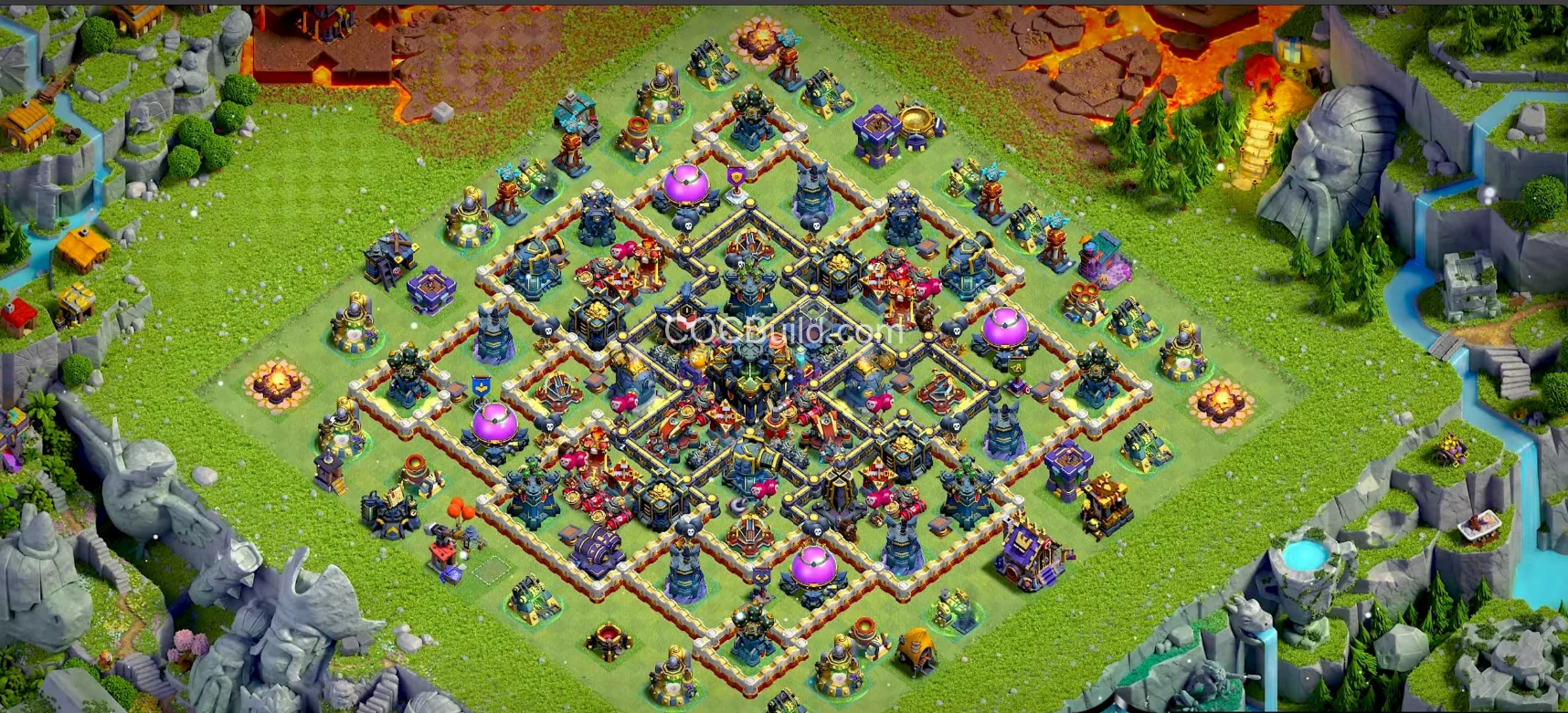 TH17 Hôtel de ville 17 - Disposition de la base hybride base layout