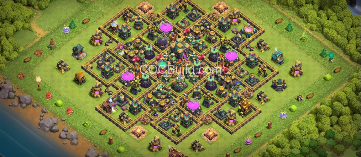 Town Hall 4 Farming Base Layout