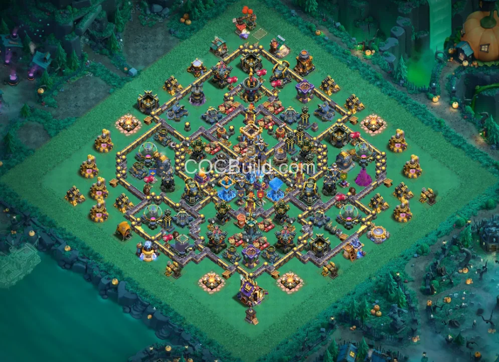 TH18 Hôtel de ville 18 - Plan de base base layout