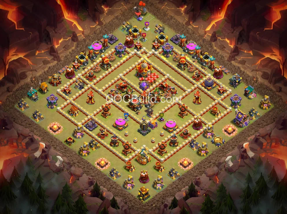 TH16 Disposición de la base del Ayuntamiento 16 base layout