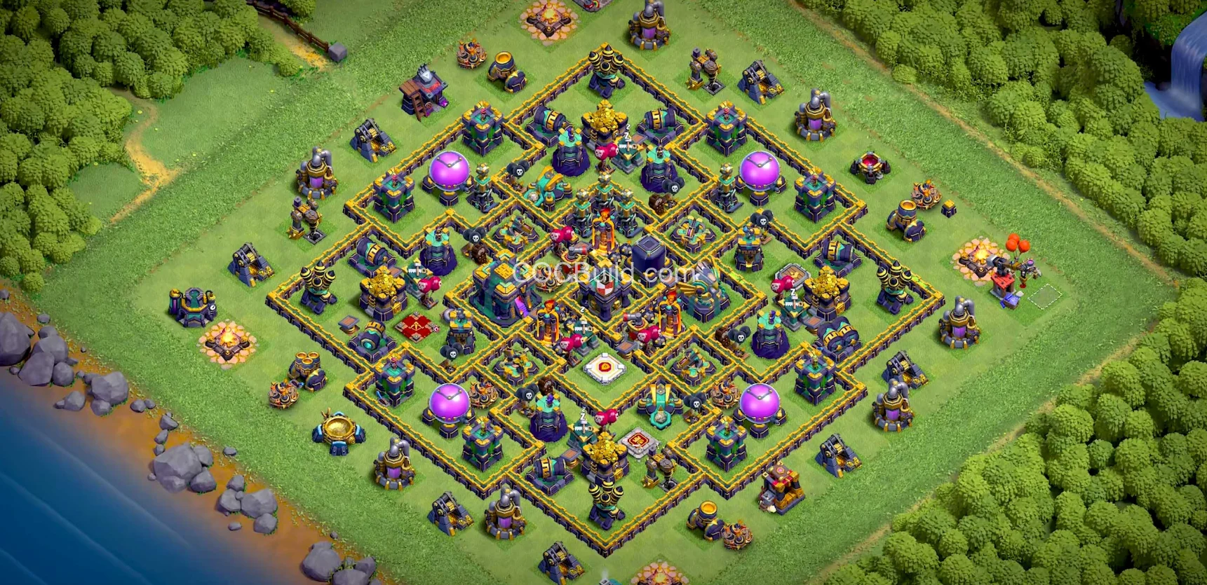 Town Hall 14 Base Layout