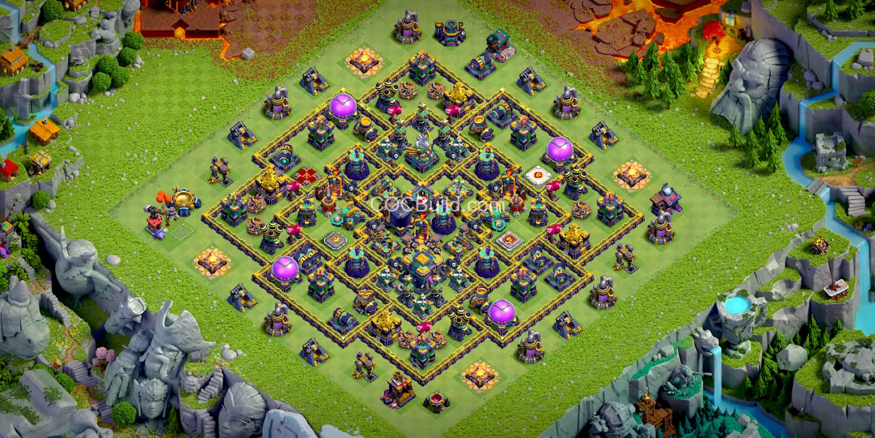Town Hall 14 Base Layout