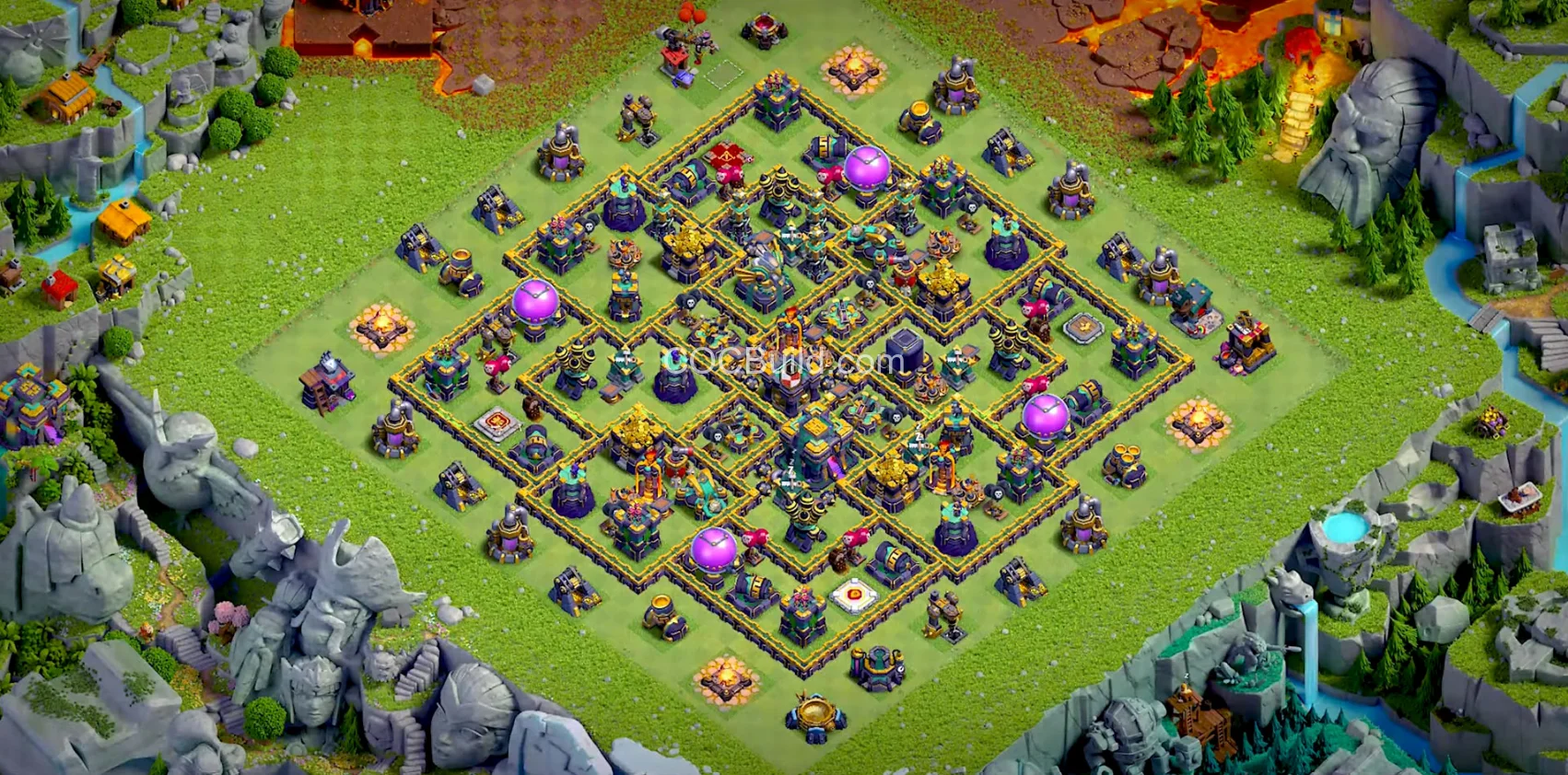 Town Hall 14 Base Layout