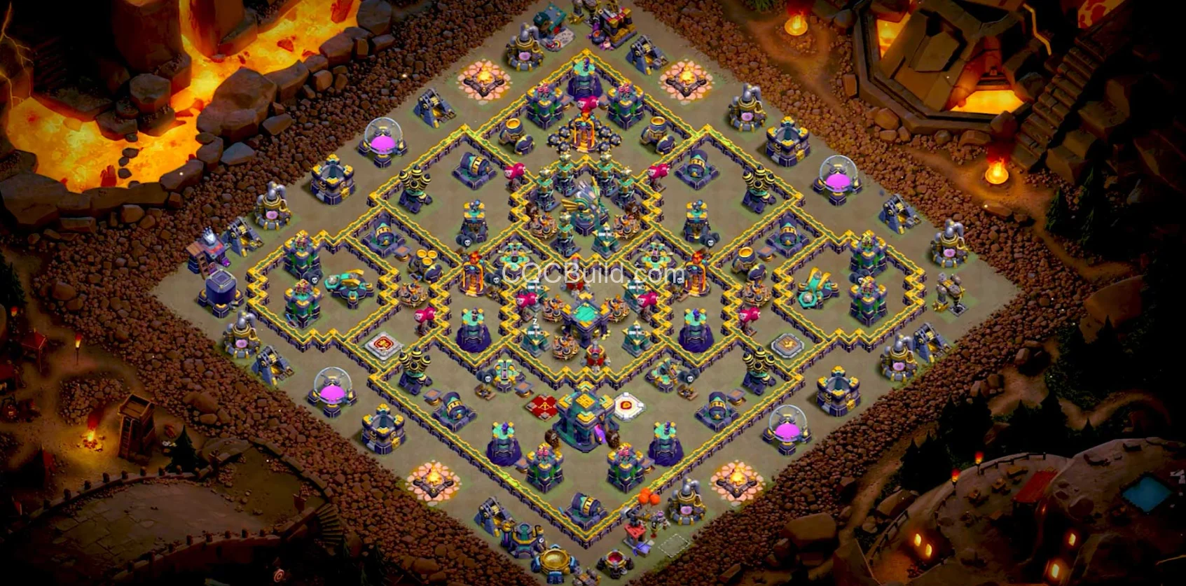 Town Hall 14 Base Layout