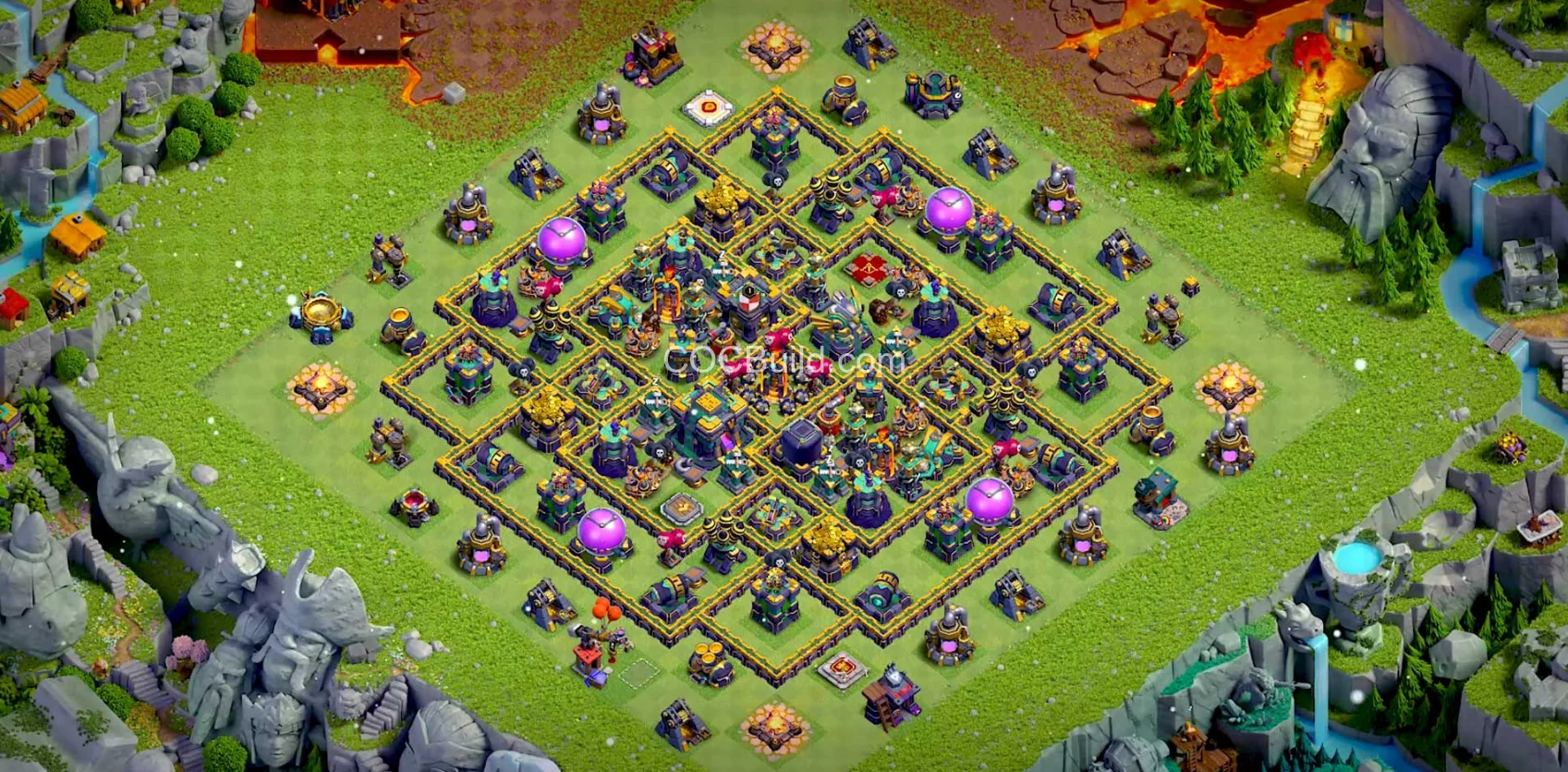 Town Hall 14 Base Layout