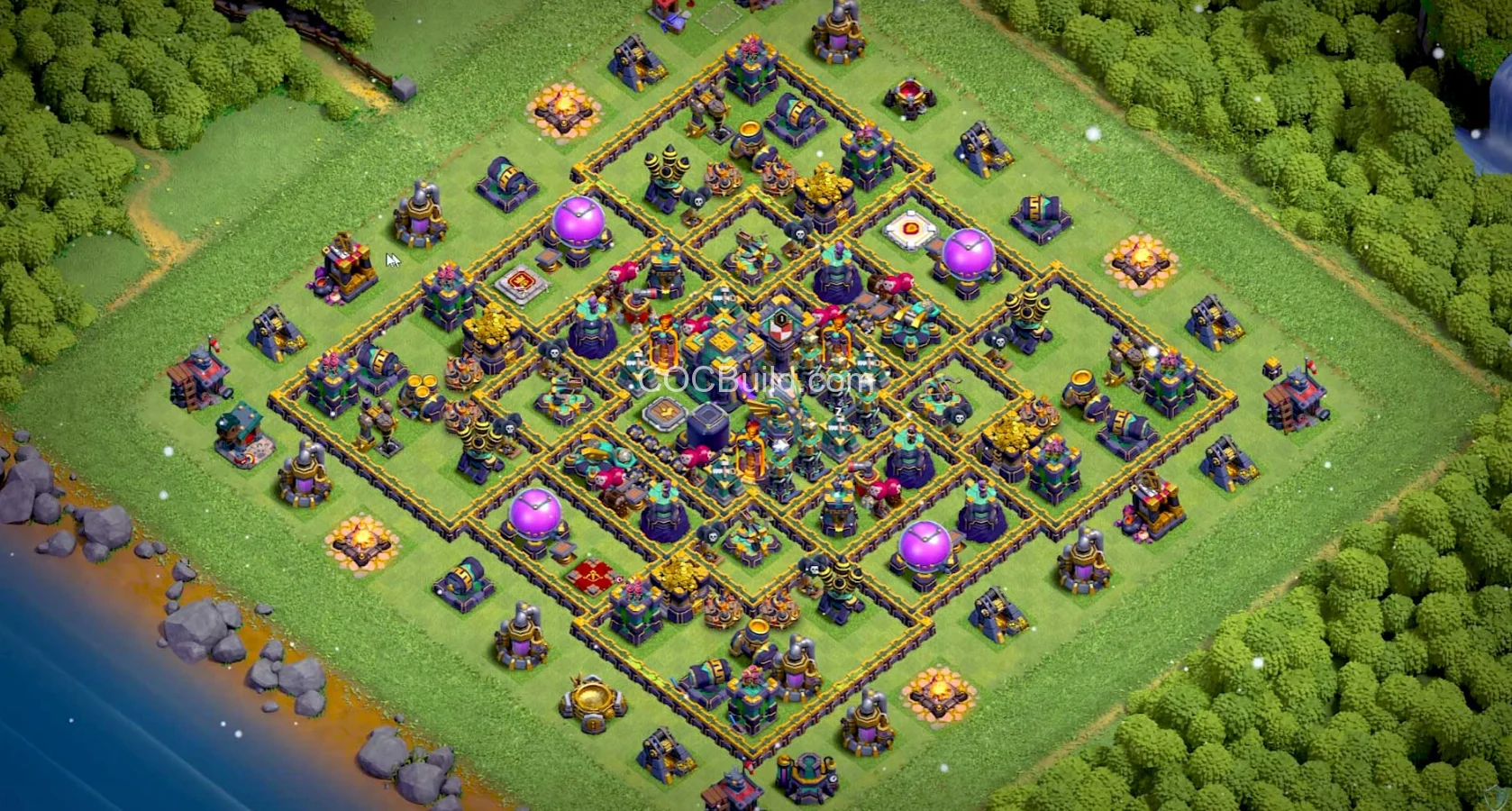 Town Hall 14 Base Layout