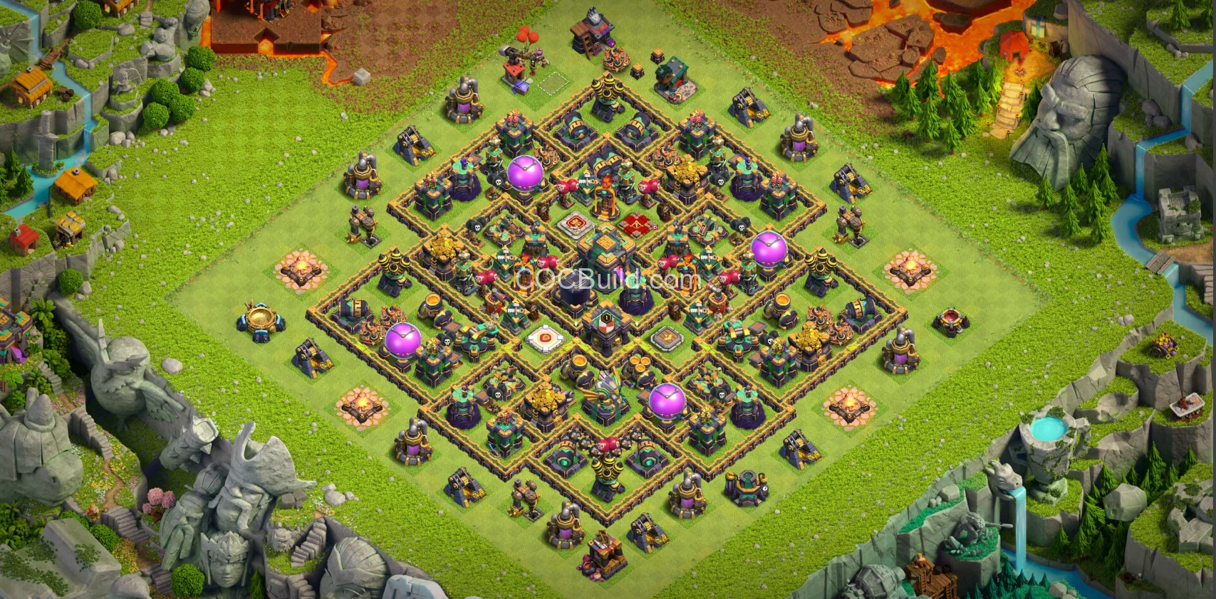 Town Hall 14 Base Layout