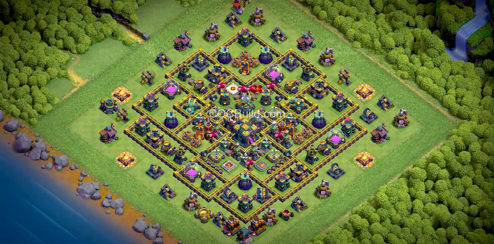 Town Hall 14 Base Layout