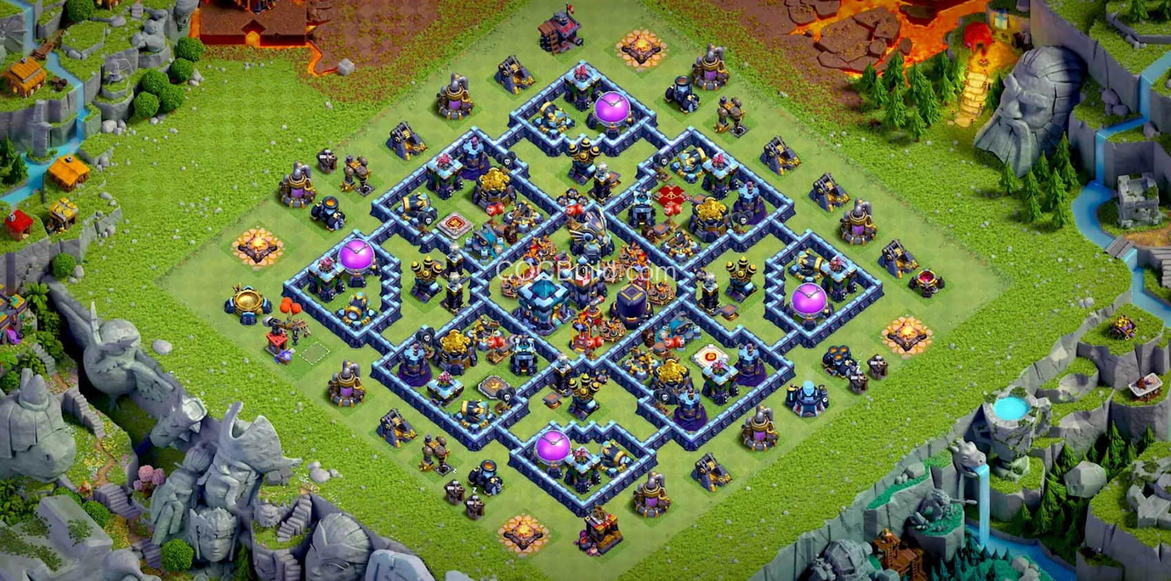 Town Hall 13 Base Layout