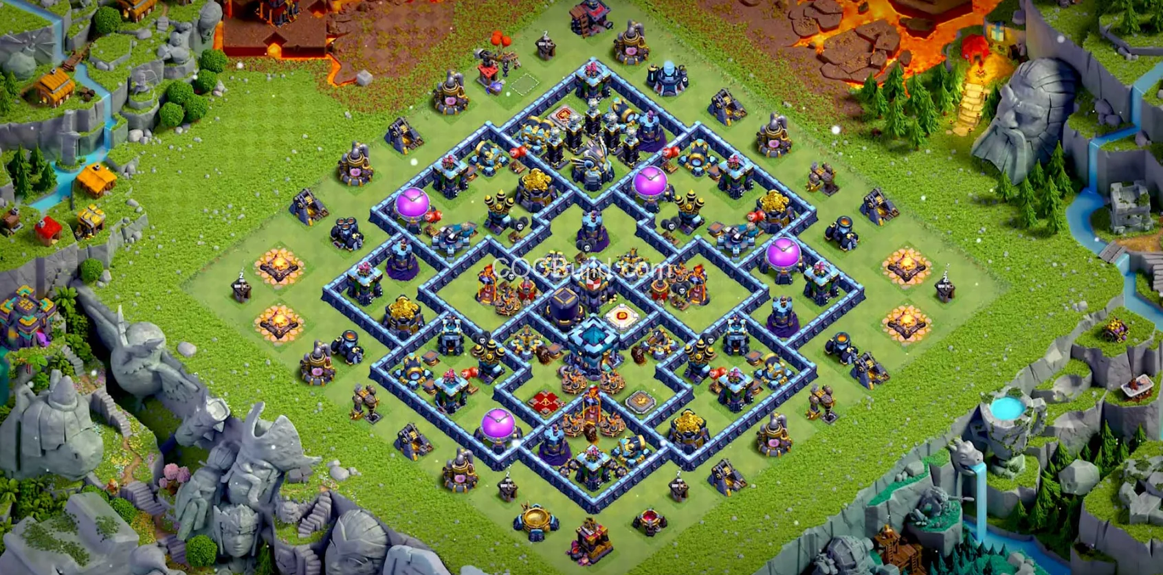 Town Hall 13 Base Layout