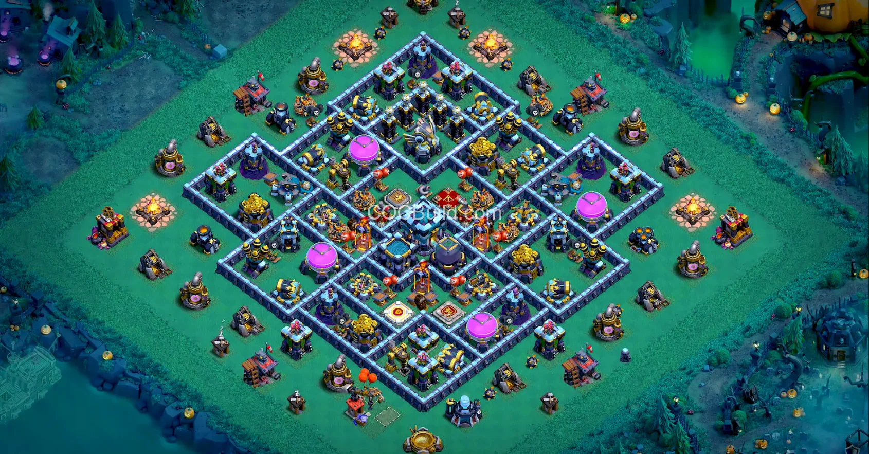 Town Hall 13 Base Layout