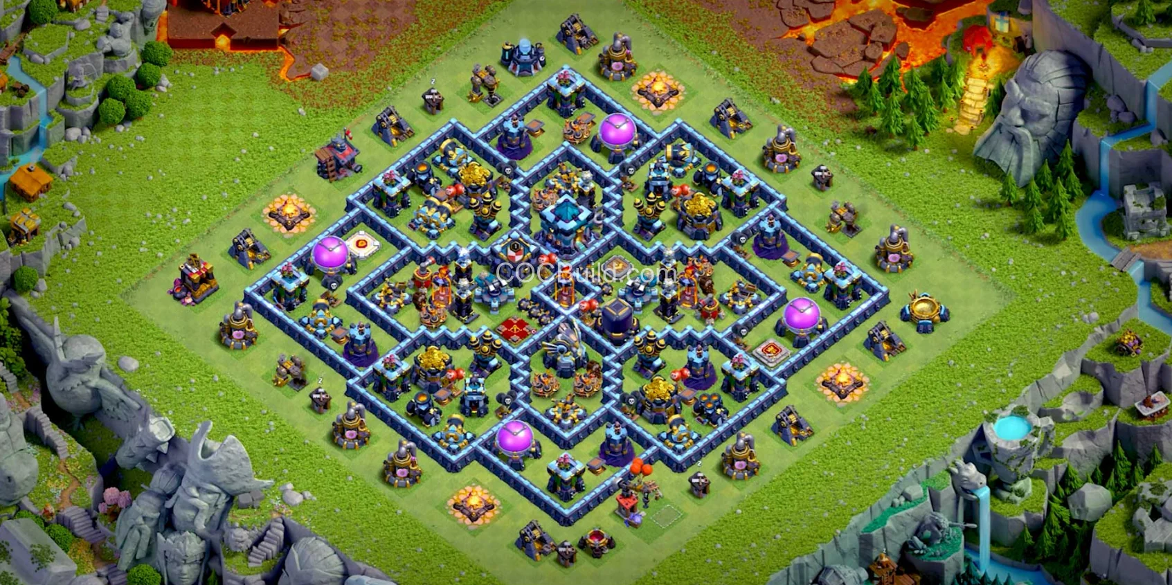 Town Hall 13 Base Layout