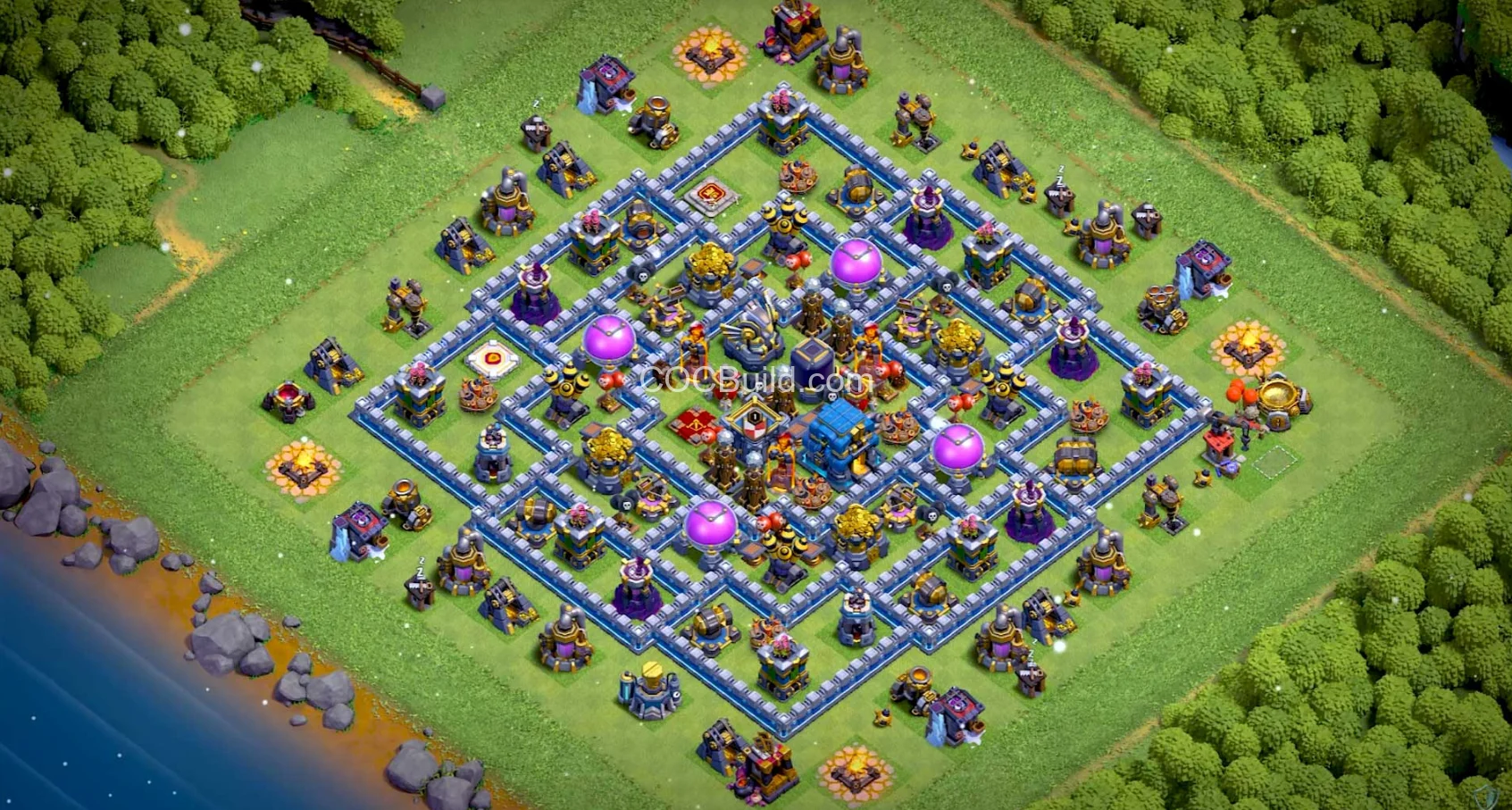 Town Hall 12 Base Layout