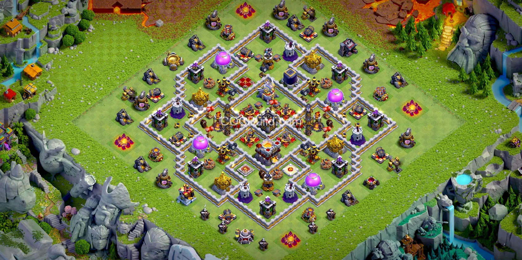 Town Hall 11 Base Layout