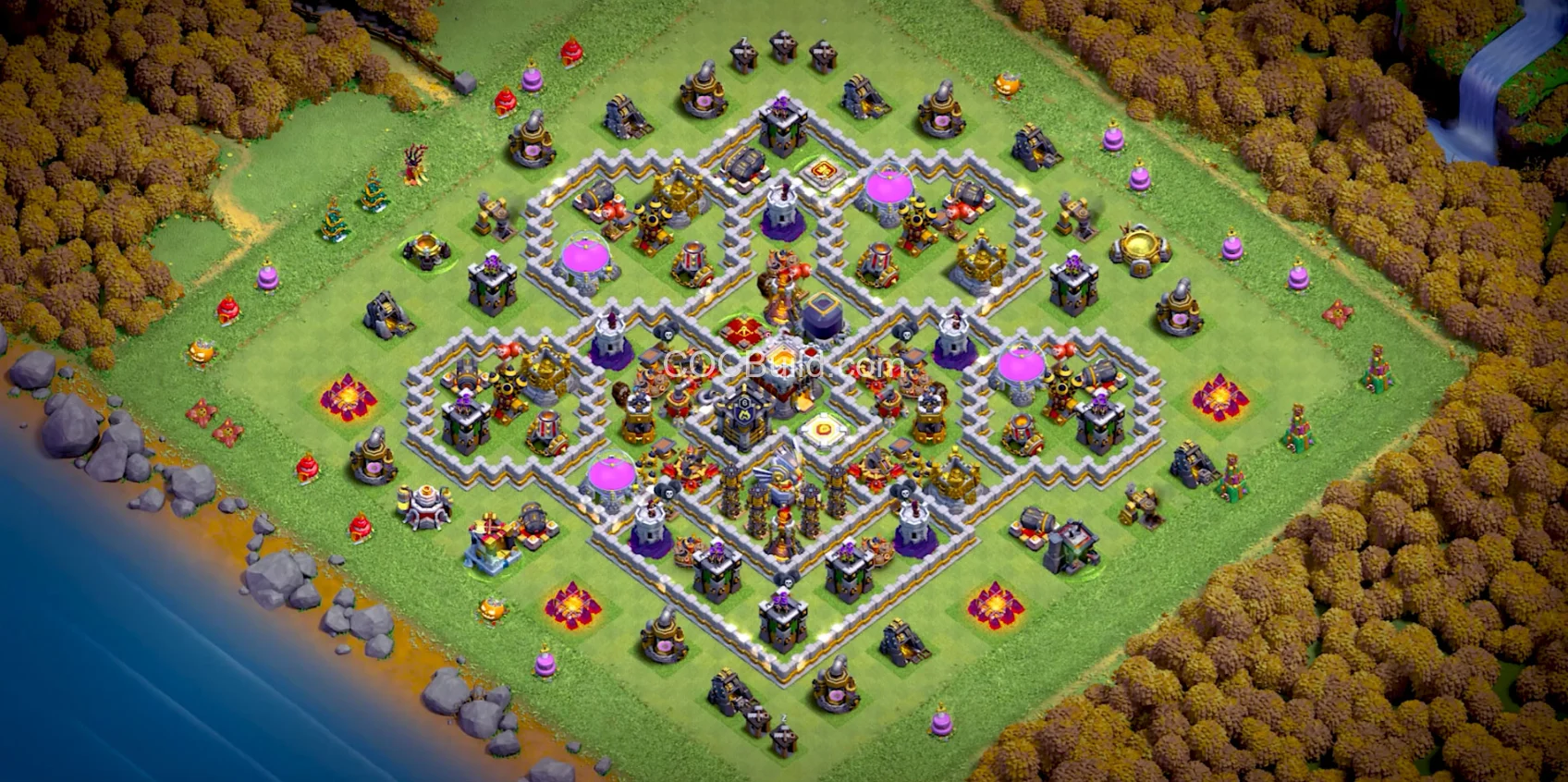 Town Hall 11 Hybrid base