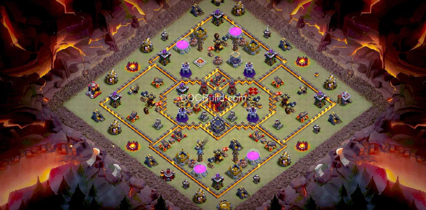 Town Hall 10 Base Layout