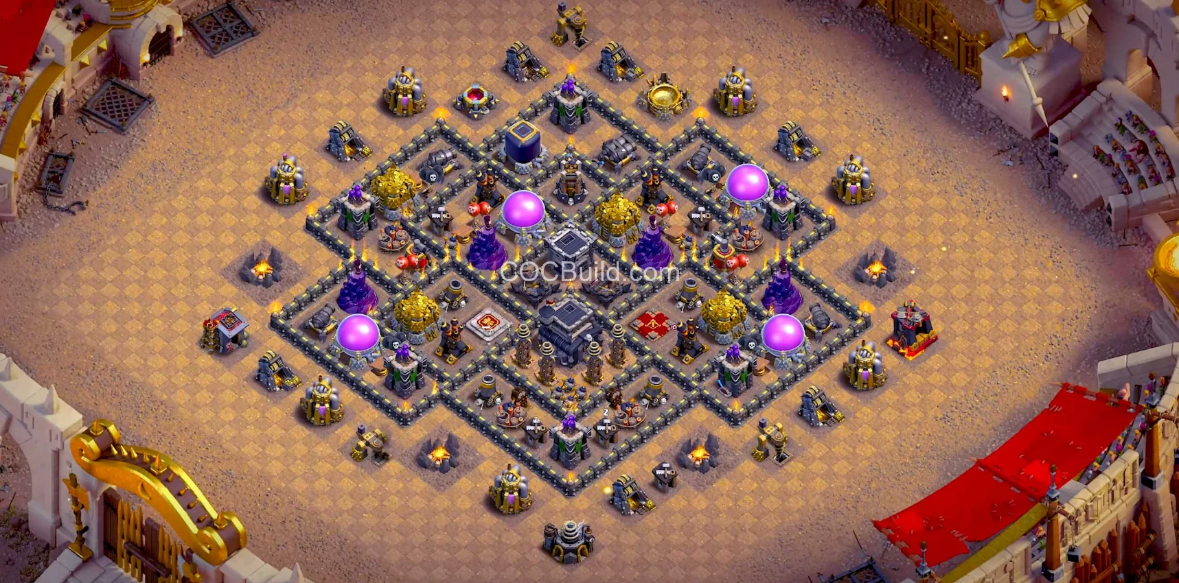 Town Hall 10 Base Layout