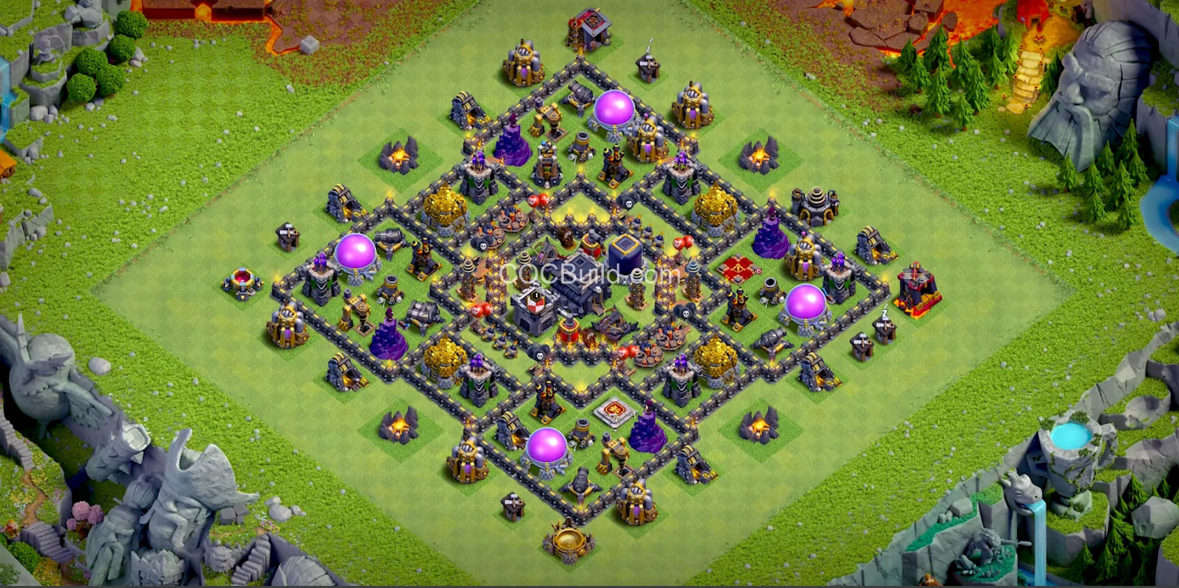 Town Hall 9 Base Layout