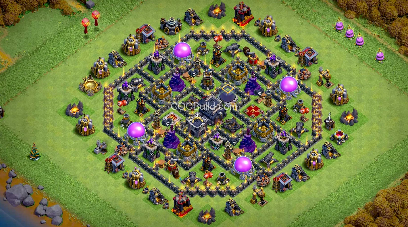 Town Hall 9 Farm base