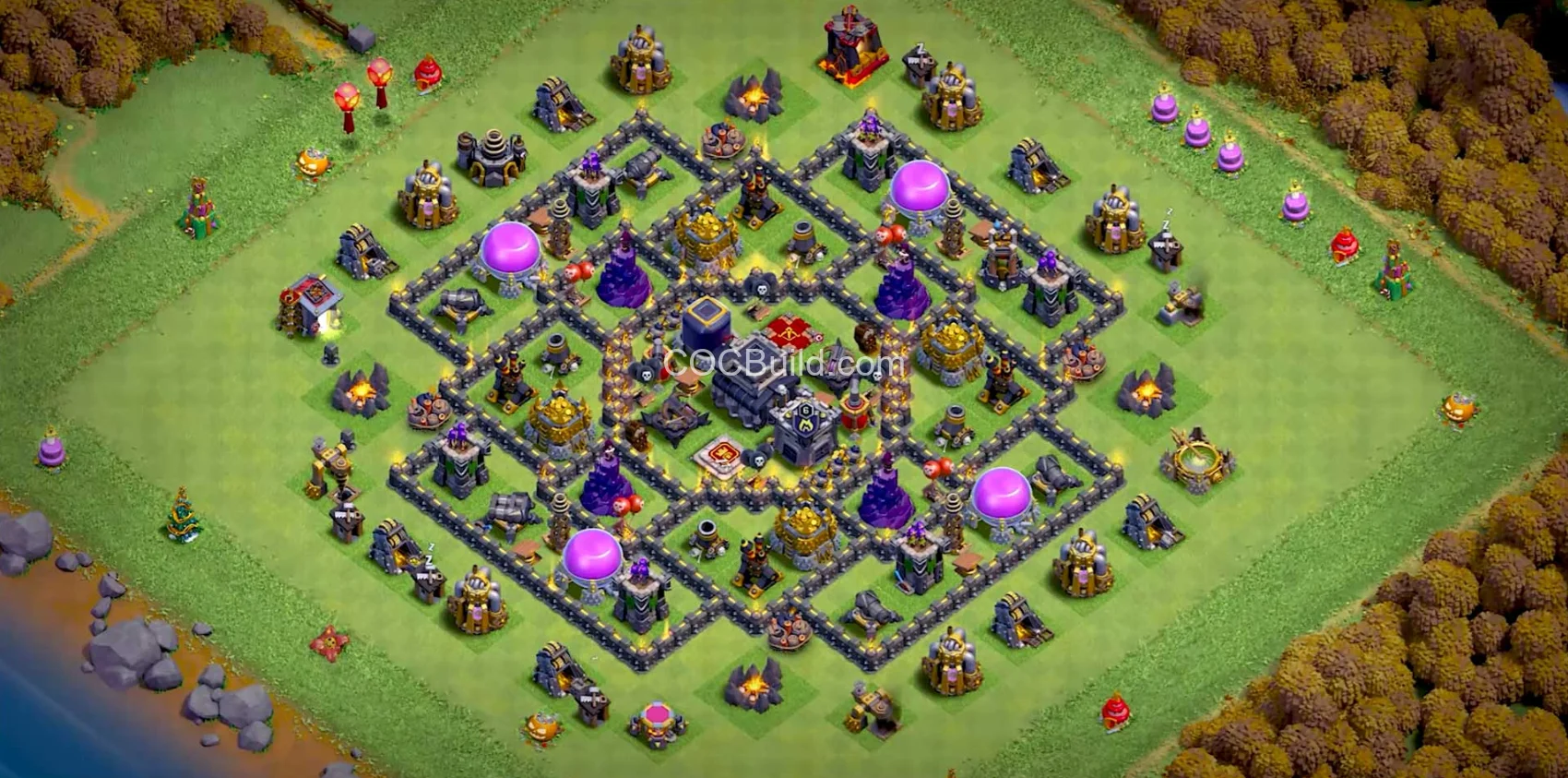 Town Hall 9 Base Layout
