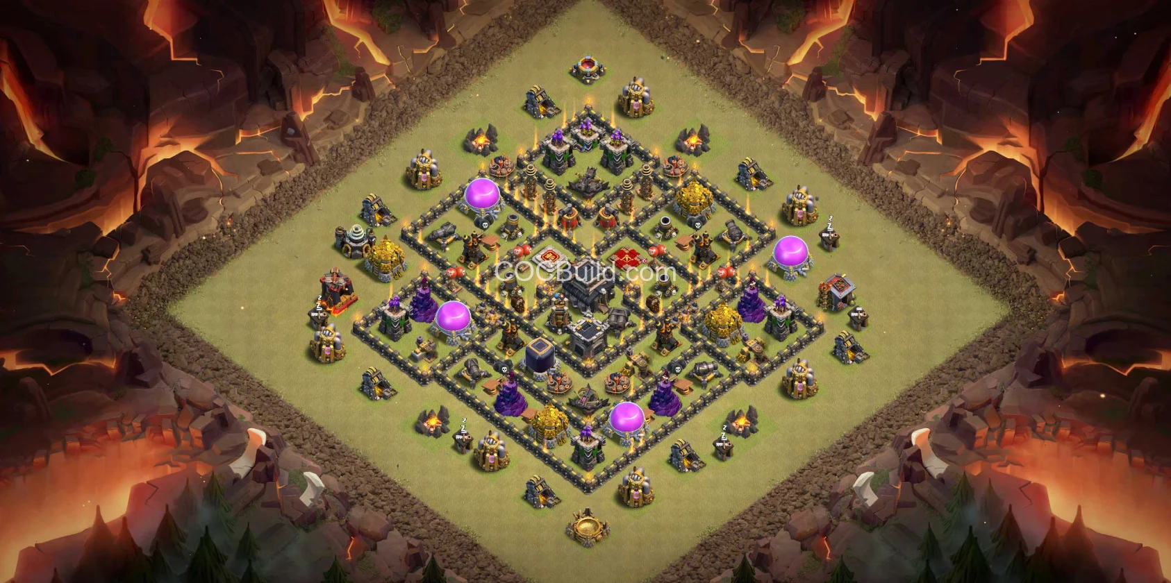 Town Hall 9 Base Layout