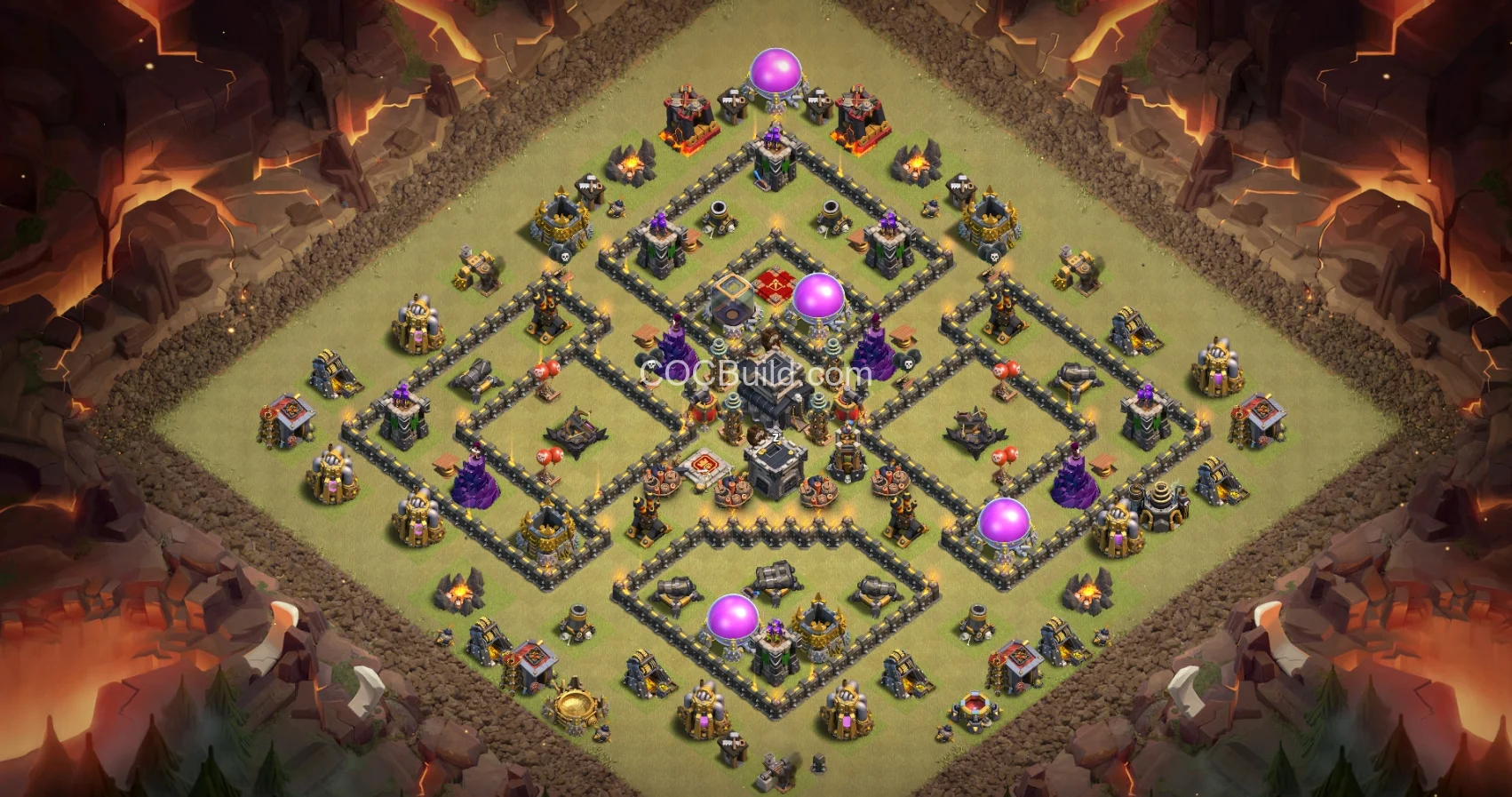 Town Hall 9 Base Layout