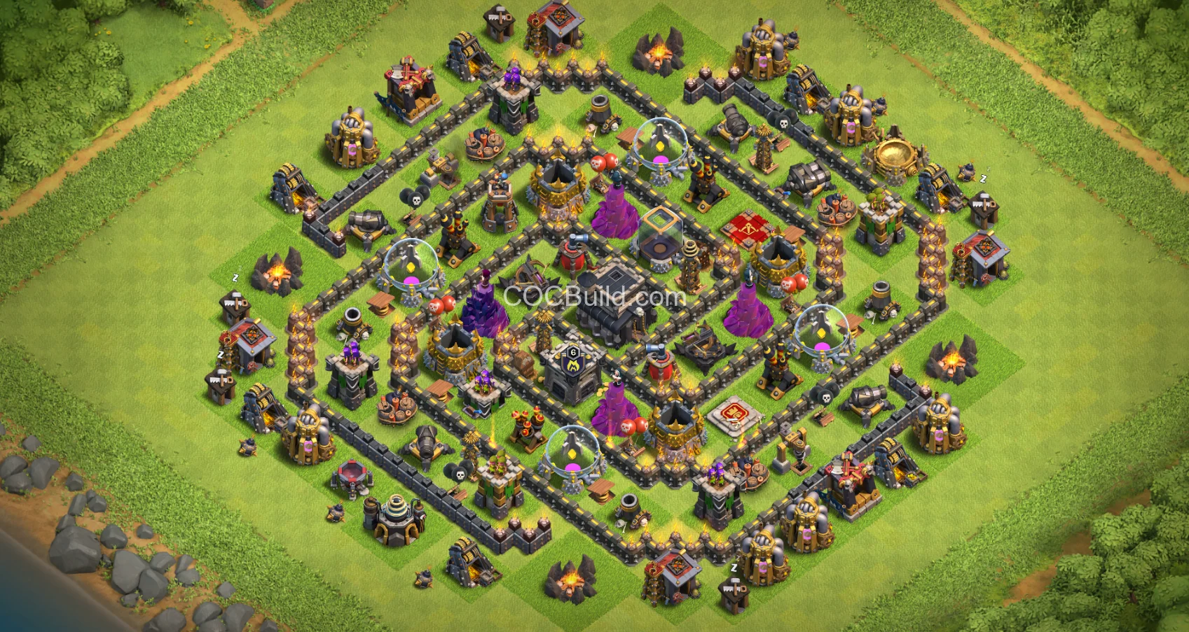 Town Hall 9 Base Layout