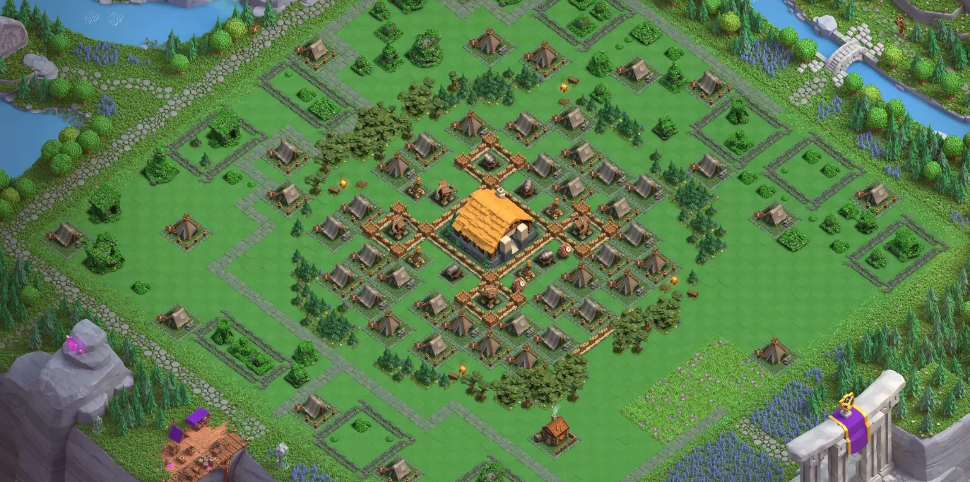 Town Hall Level 11 - Trophy Base Layout