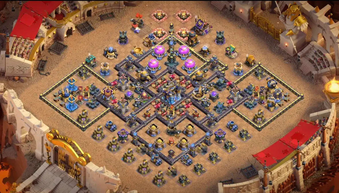 Town Hall Level 18 - WAR / CWL Base Layout