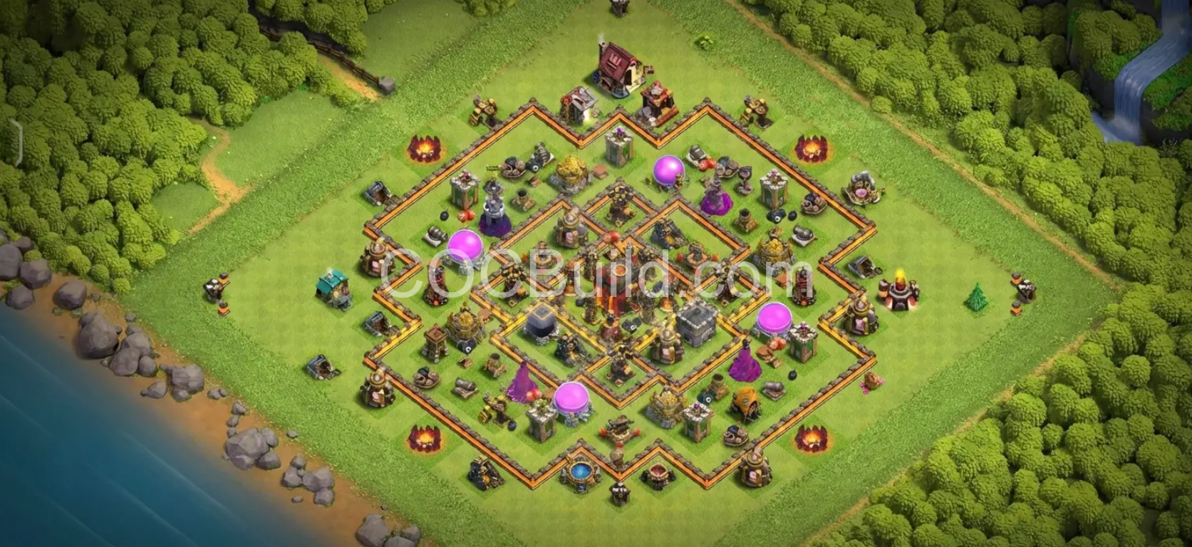 Town Hall Level 10 - WAR / CWL Base Layout